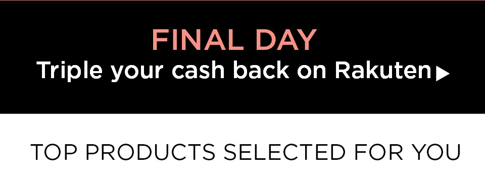 Triple your cash back at Rakuten