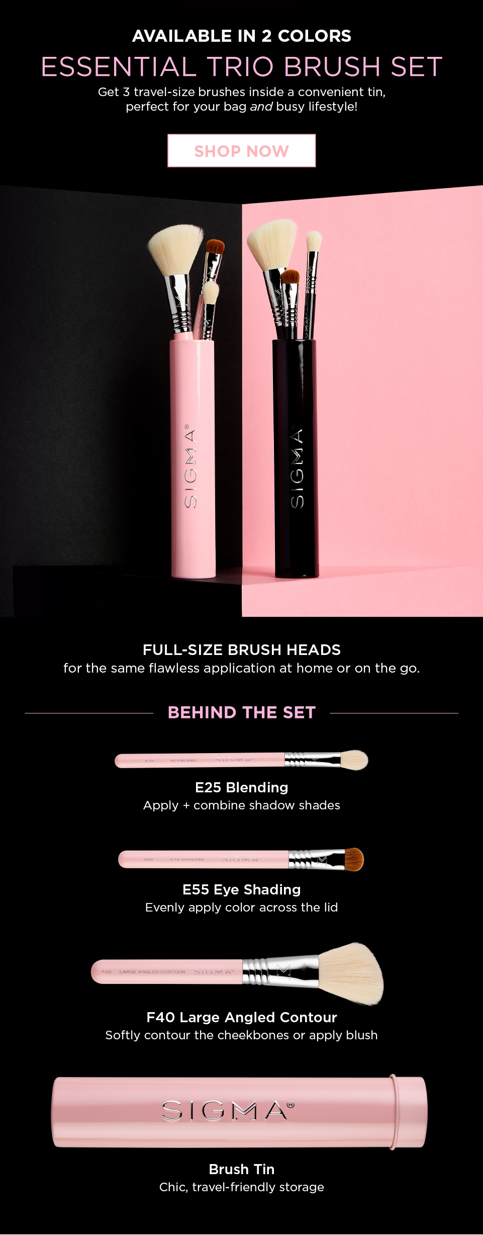 Essential Trio Brush Set