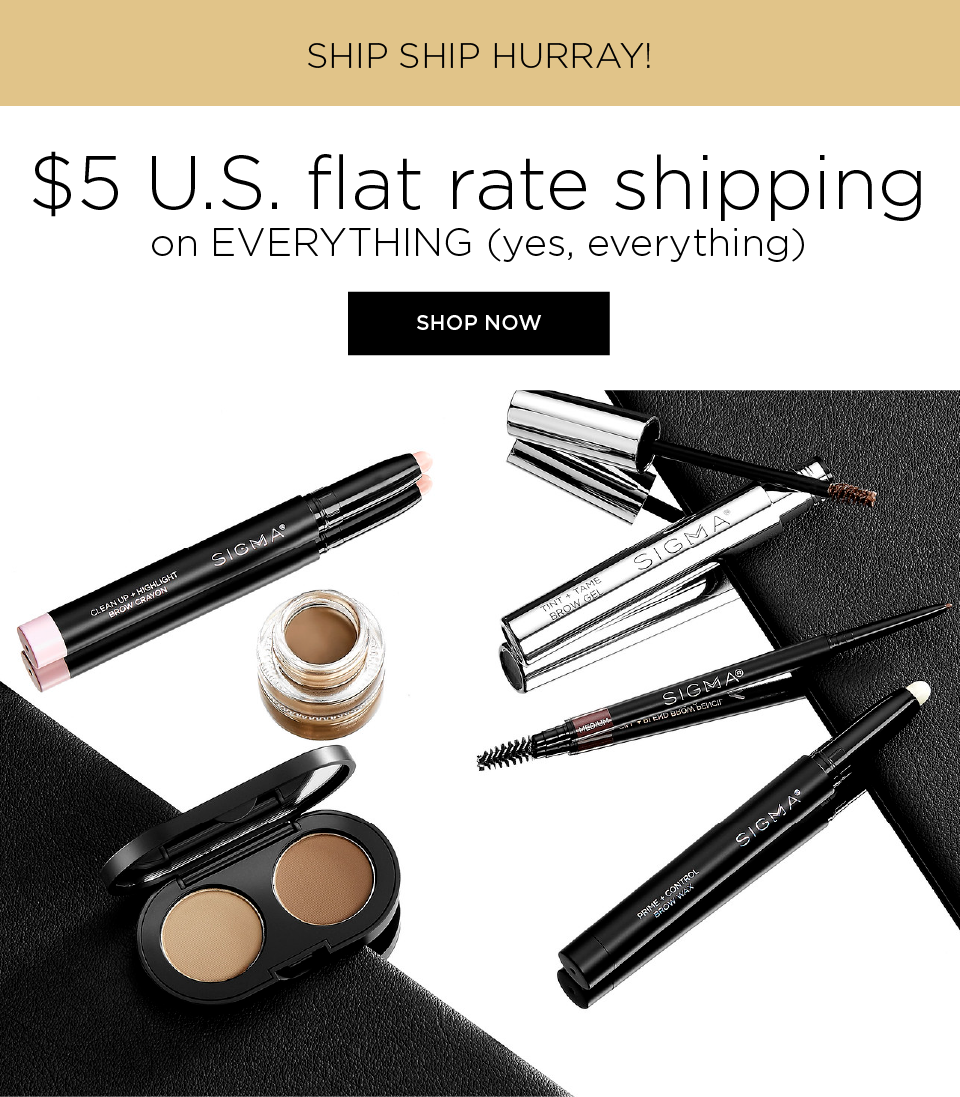 $5 US flat rate shipping on everything!