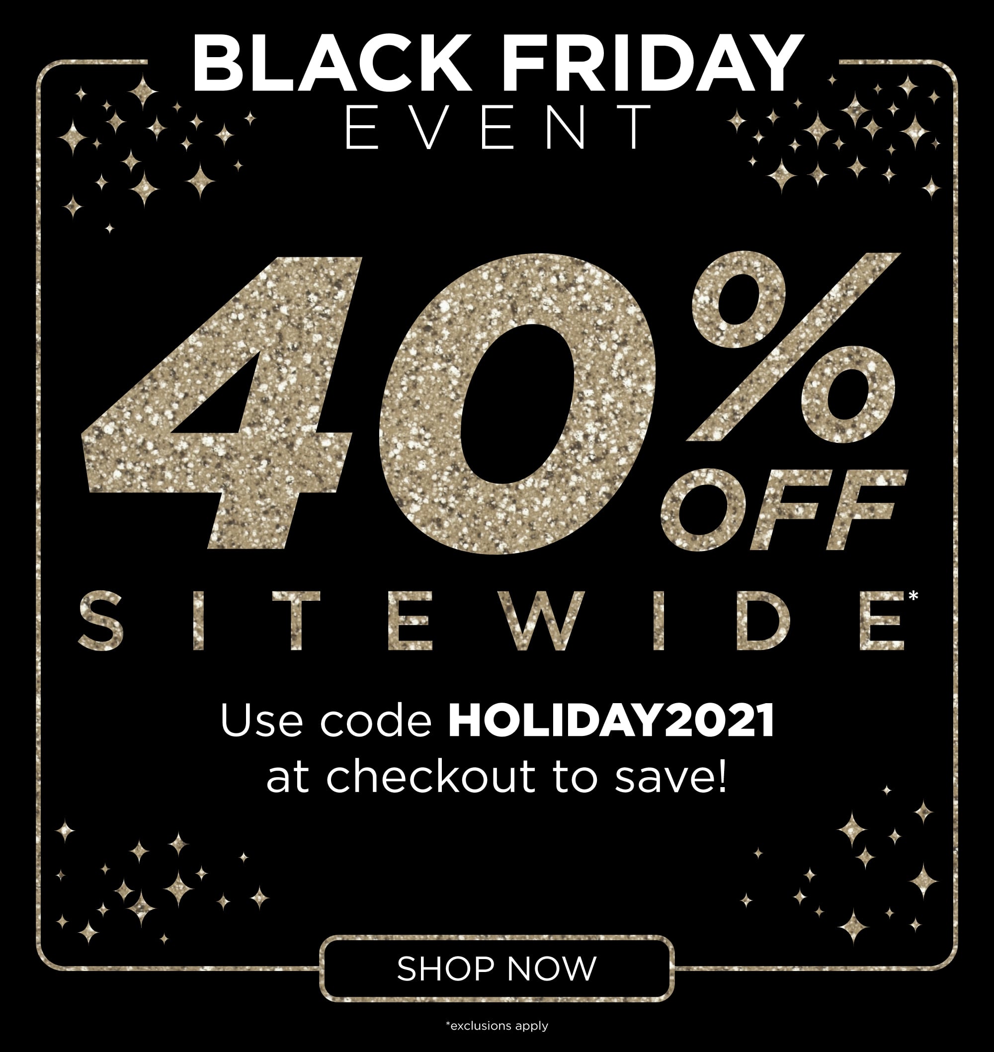 40% Off Sitewide