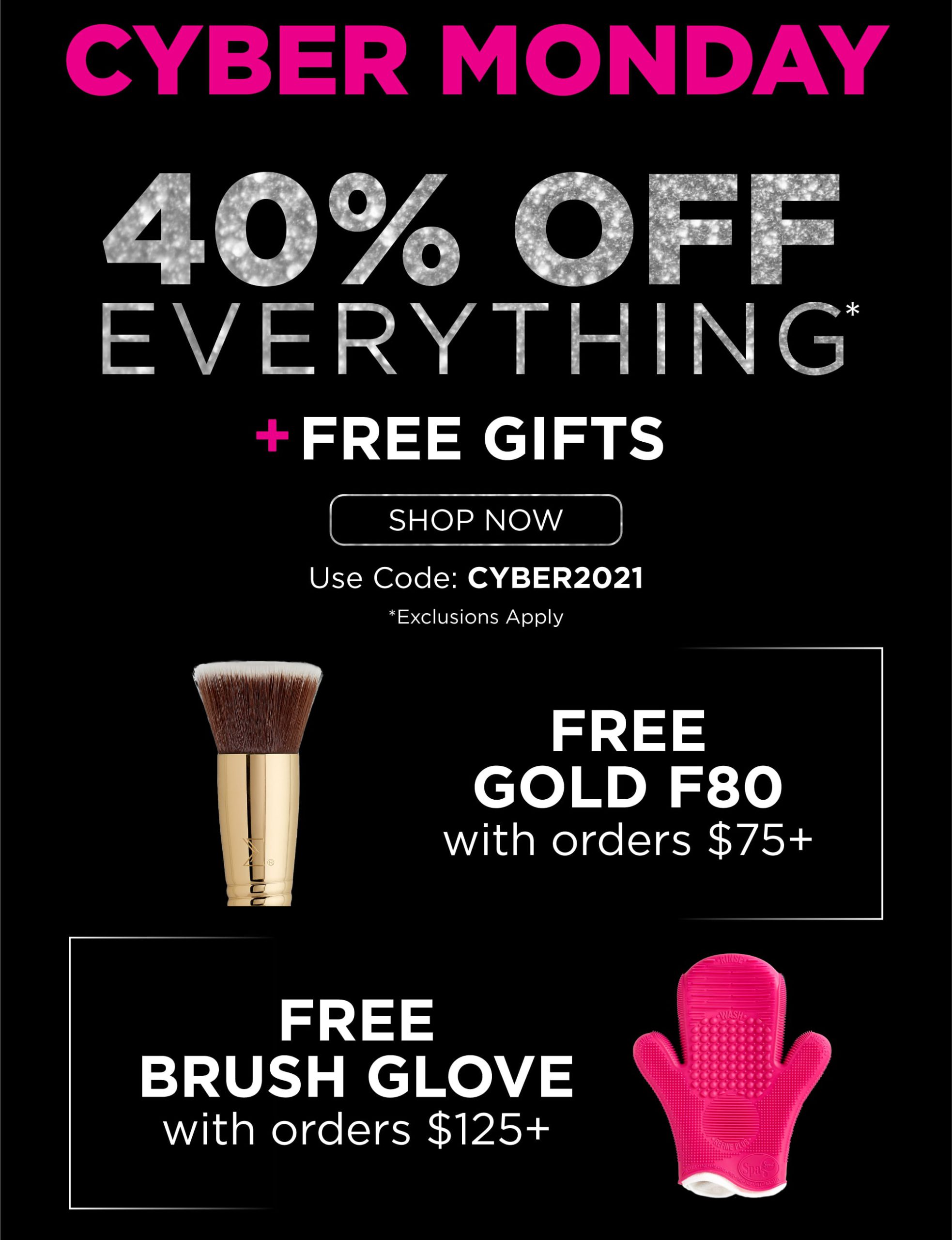 40% off EVERYTHING + Free Gifts