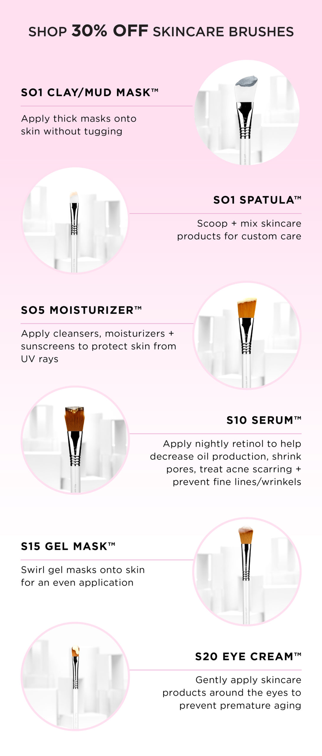 Shop 30% Off Skincare Brushes
