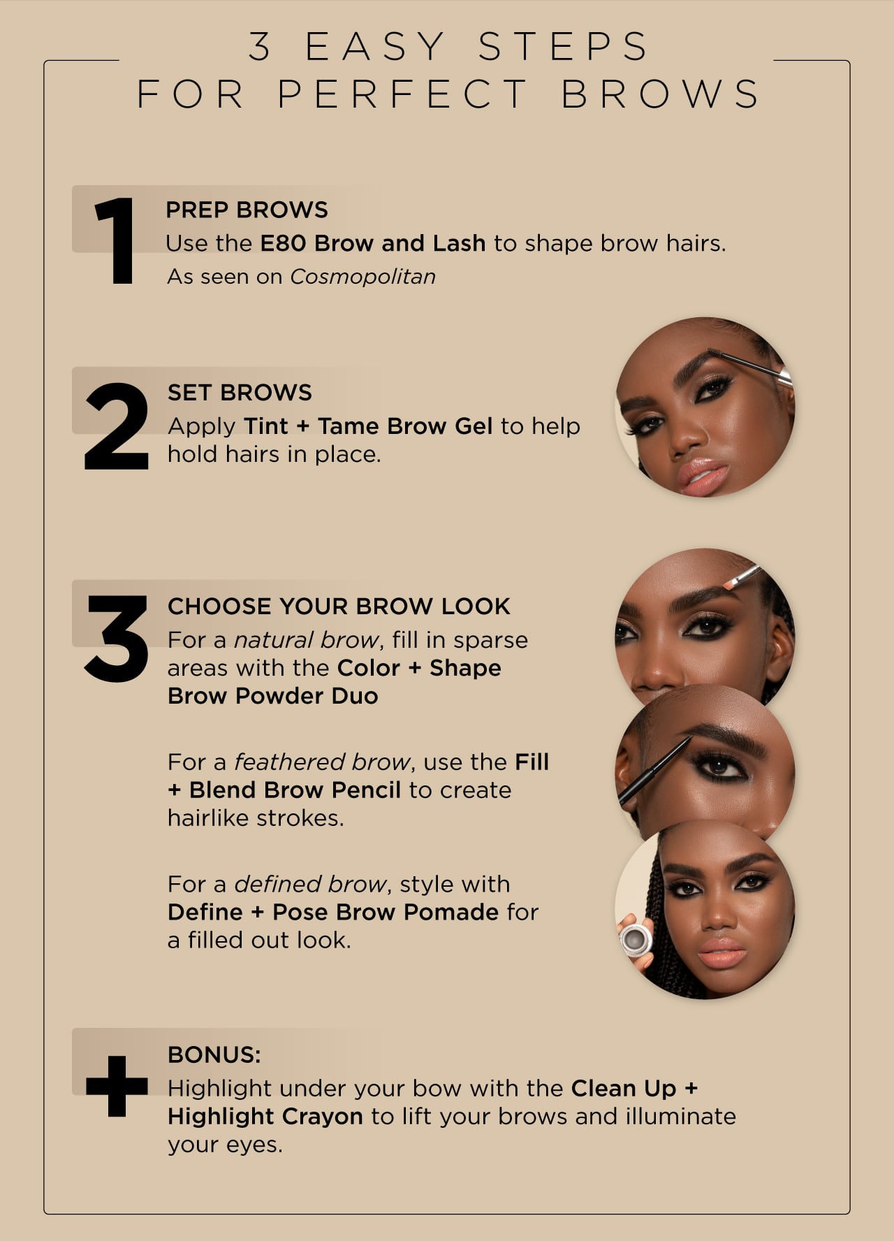 3 Easy Steps for Perfect Brows