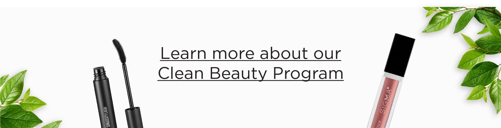 Learn more about our Clean Beauty Program 