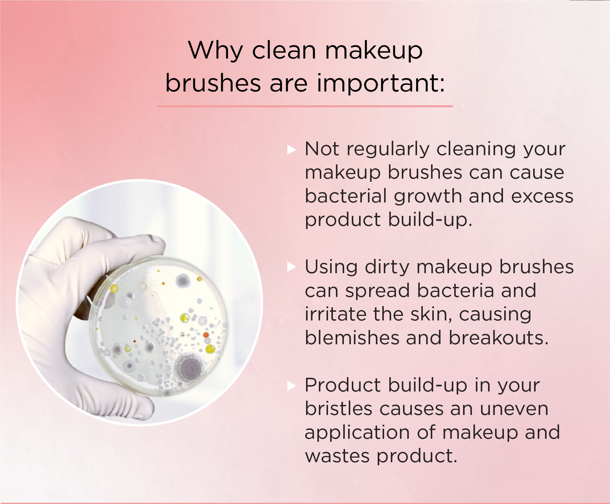 Why clean makeup brushes are important